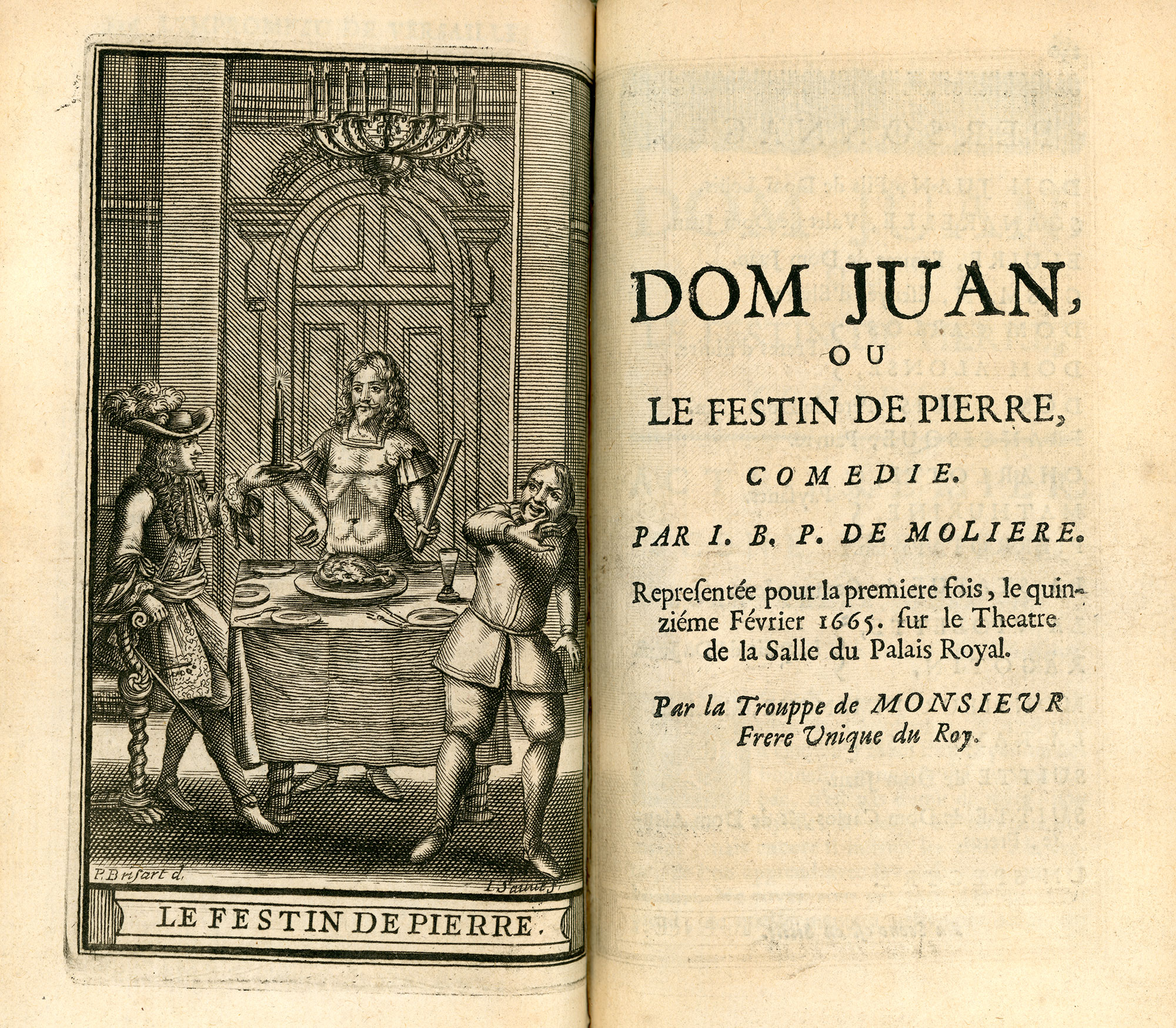 Frontispice et page de titre de la pièce