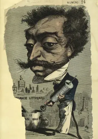 Alexandre Dumas fils, caricature