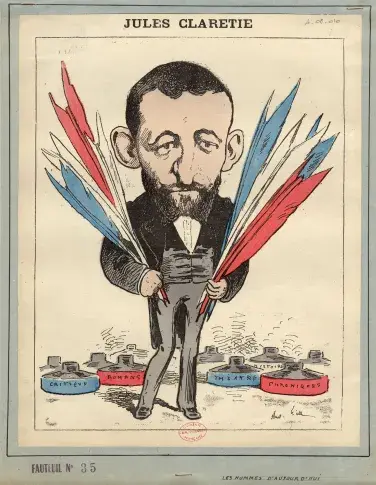 Jules Claretie, caricature
