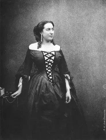 Augustine Brohan, photographie de Vallou de Villeneuve