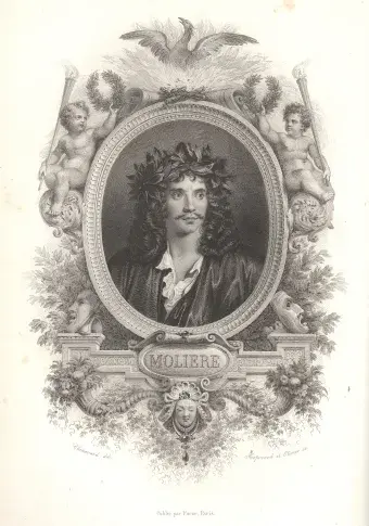 Molière / gravure de Hopwood et Olivier, dessin de Chenavard
