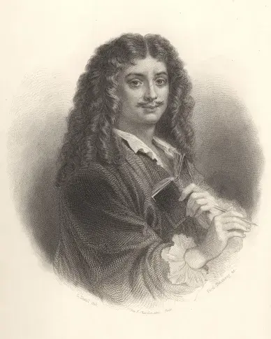 Molière / gravure de Ferd. Delannoy, dessin de G. Staal