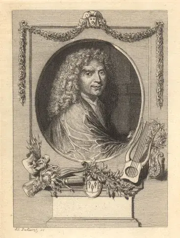 Molière / gravure d'Adolphe Lalauze