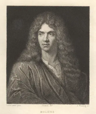 Molière / gravure de L. Flameng