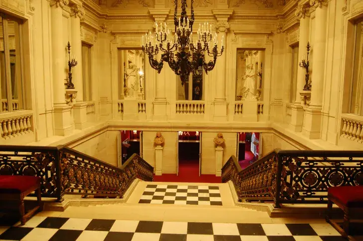 Salle Richelieu, l’escalier d’honneur, 2013