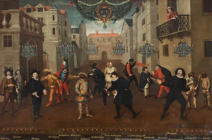 Les Farceurs français et italiens depuis 60 ans et plus peints en 1670 / Anonyme XVIIe s.