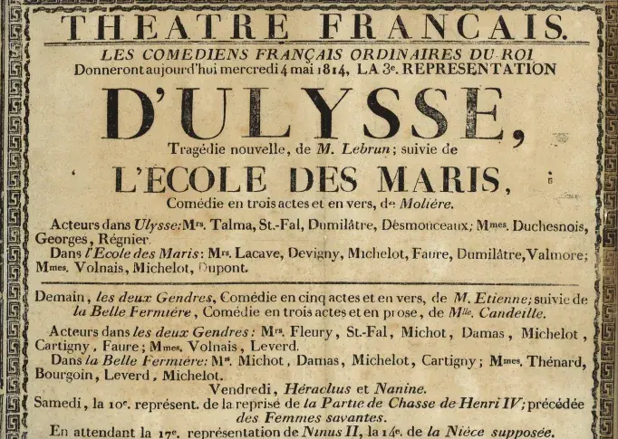 Affiche du 4 mai 1814