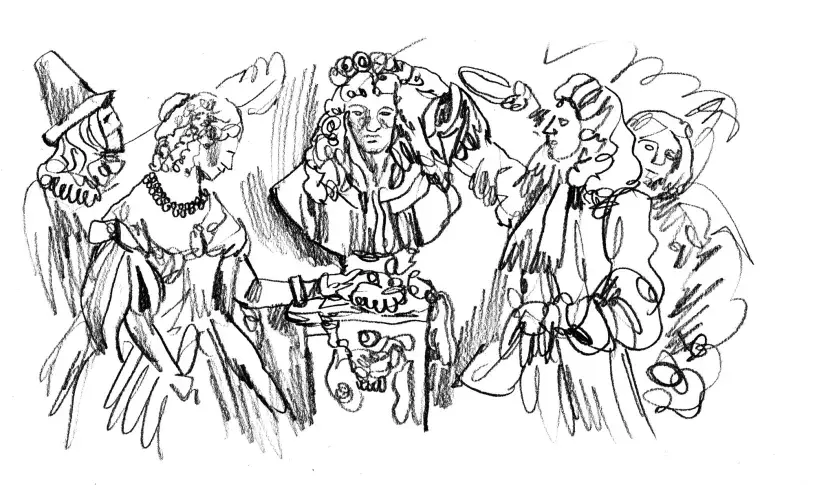 Hommage à Molière / dessin de Damien Roudeau