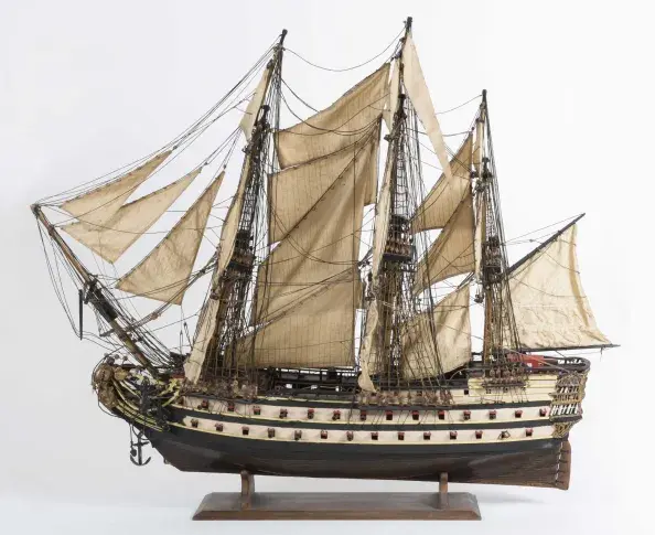 Maquette du voilier Superbe (photographie Pascaline Noack)