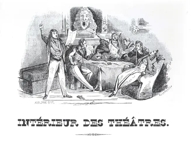Caricature du Comité de lecture de la Comédie-Française