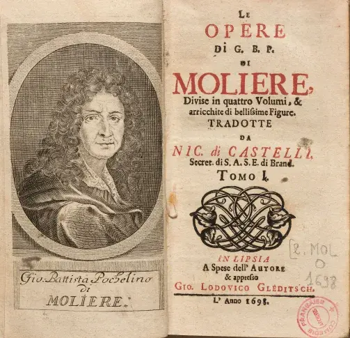 Le Opere di G. B. P. di Moliere, 1698