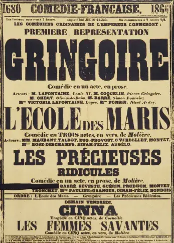 Affiche du 21 juin 1866