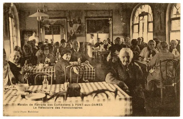 Maison de Retraite des Comédiens à Pont-aux-Dames, le Réfectoire des pensionnaires
