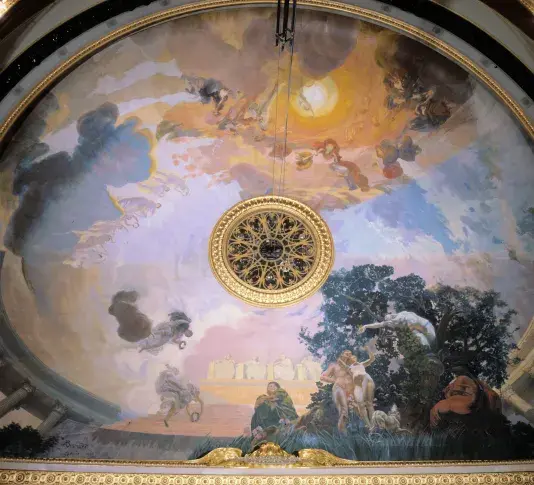 Salle Richelieu, plafond  d’Albert Besnard, 1913