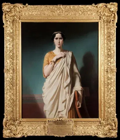 Rachel en Camille ("Horace" de Pierre Corneille), huile sur toile d’Edouard Dubufe, 1850