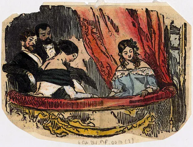 Loge et salle un jour de spectacle