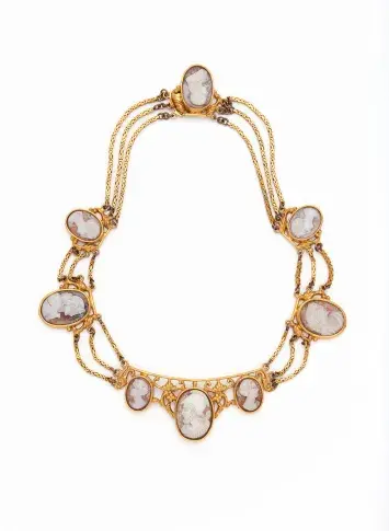 Collier aux camées ayant appartenu à Rachel, fin des années 1840
