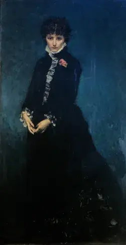Sarah Bernhardt en Berthe ("Le Sphinx" d’Octave Feuillet), huile sur toile de Philippe Parrot, 1875