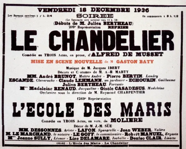 Affiche du 18 décembre 1936