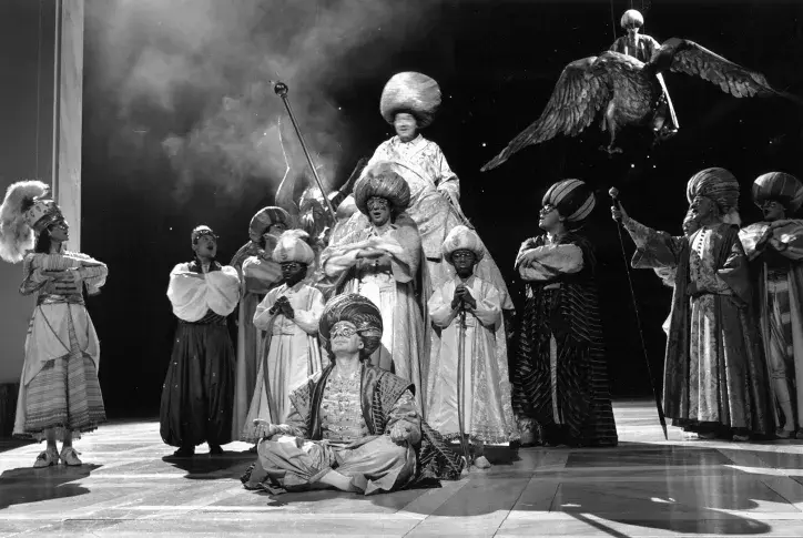« Le Bourgeois gentilhomme », 1986, mise en scène de Jean-Luc Boutté, avec Roland Bertin (Monsieur Jourdain)