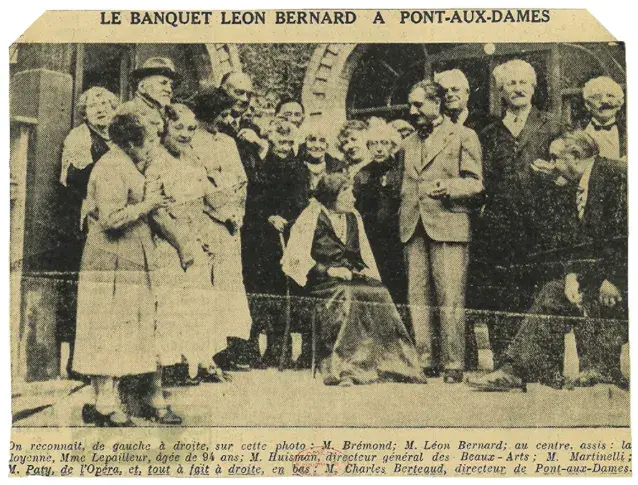 Le banquet Léon Bernard à Pont-aux-Dames pour la remise de sa Légion d’honneur