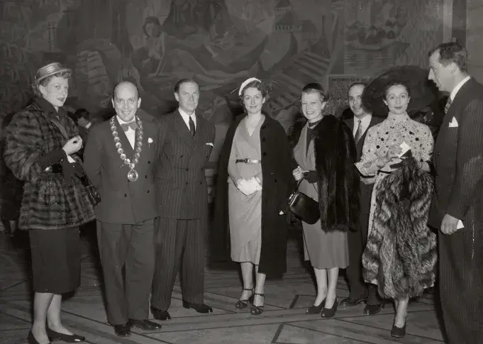 Tournée de la Comédie-Française en Scandinavie en 1951, à Oslo