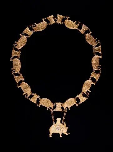 Collier de l’ordre de l’Eléphant, seconde moitié du XIXe s.