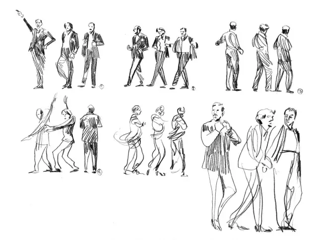 Répétitions de "Roméo et Juliette" de William Shakespeare, mise en scène d’Eric Ruf, dessin de Damien Roudeau