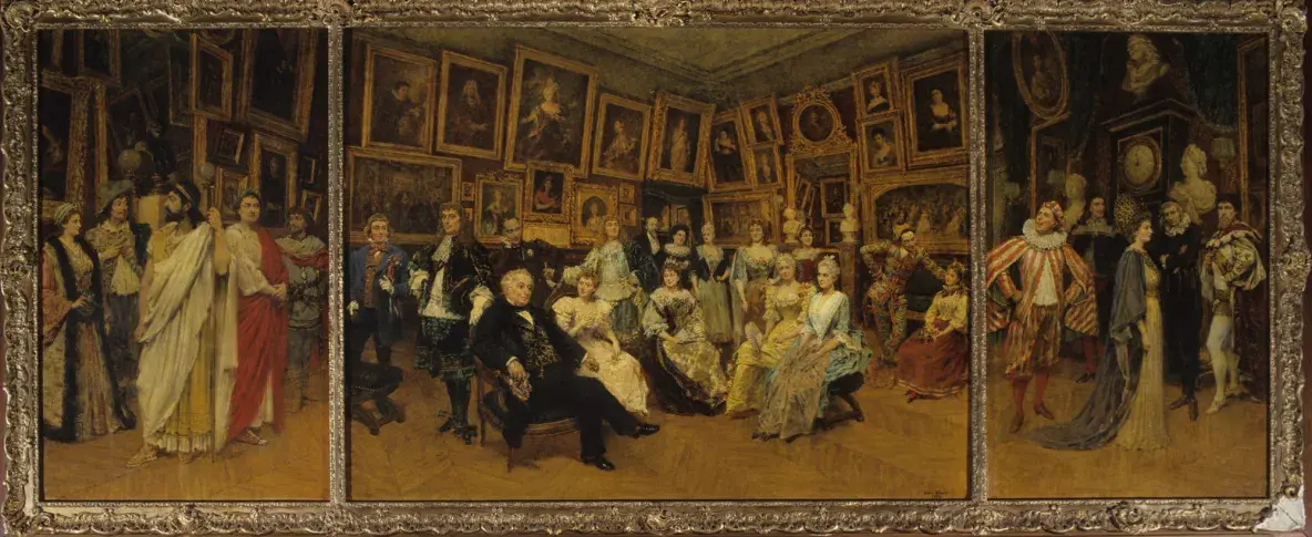 "Les Sociétaires en 1894", par Louis Béroud, huile sur toile, 1894