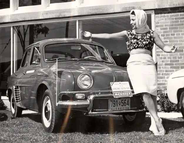 Tournée de la Comédie-Française au Canada en 1959. Catherine Samie