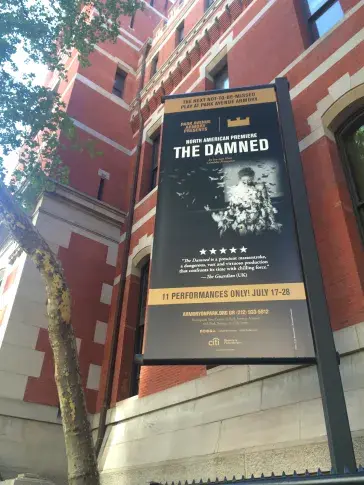 Tournée à New York, juillet 2018. "Les Damnés" d'après le scénario de Luchino Visconti, Nicola Badalucco et Enrico Medioli
