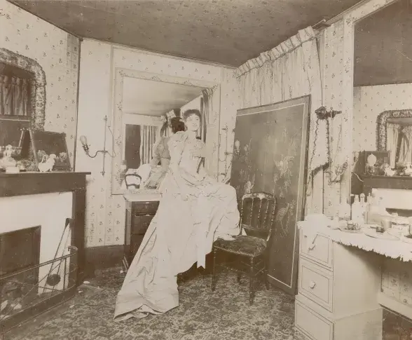 Nancy Martel dans sa loge