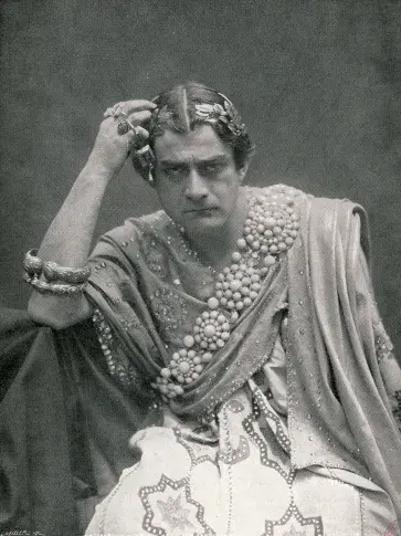Édouard de Max en Néron (« Britannicus » de Jean Racine), photographie Studio Cautin et Berger, vers 1915