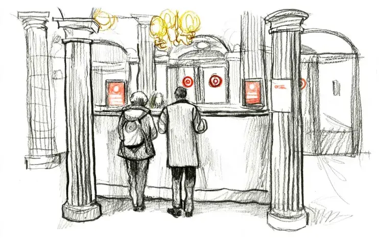 La boîte à sel, service du protocole de la Comédie-Française, dessin de Damien Roudeau