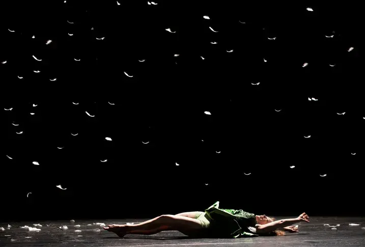 « La Maison de Bernarda Alba » de Federico Garcia Lorca, mise en scène de Lilo Baur, travail chorégraphique de Claudia de Serpa Soares, Salle Richelieu, 2015