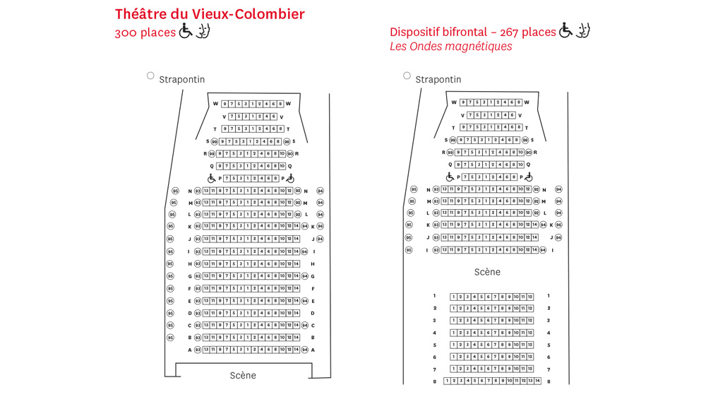 Hall seating charts ・ ComédieFrançaise Hall seating charts ・ ComédieFrançaise