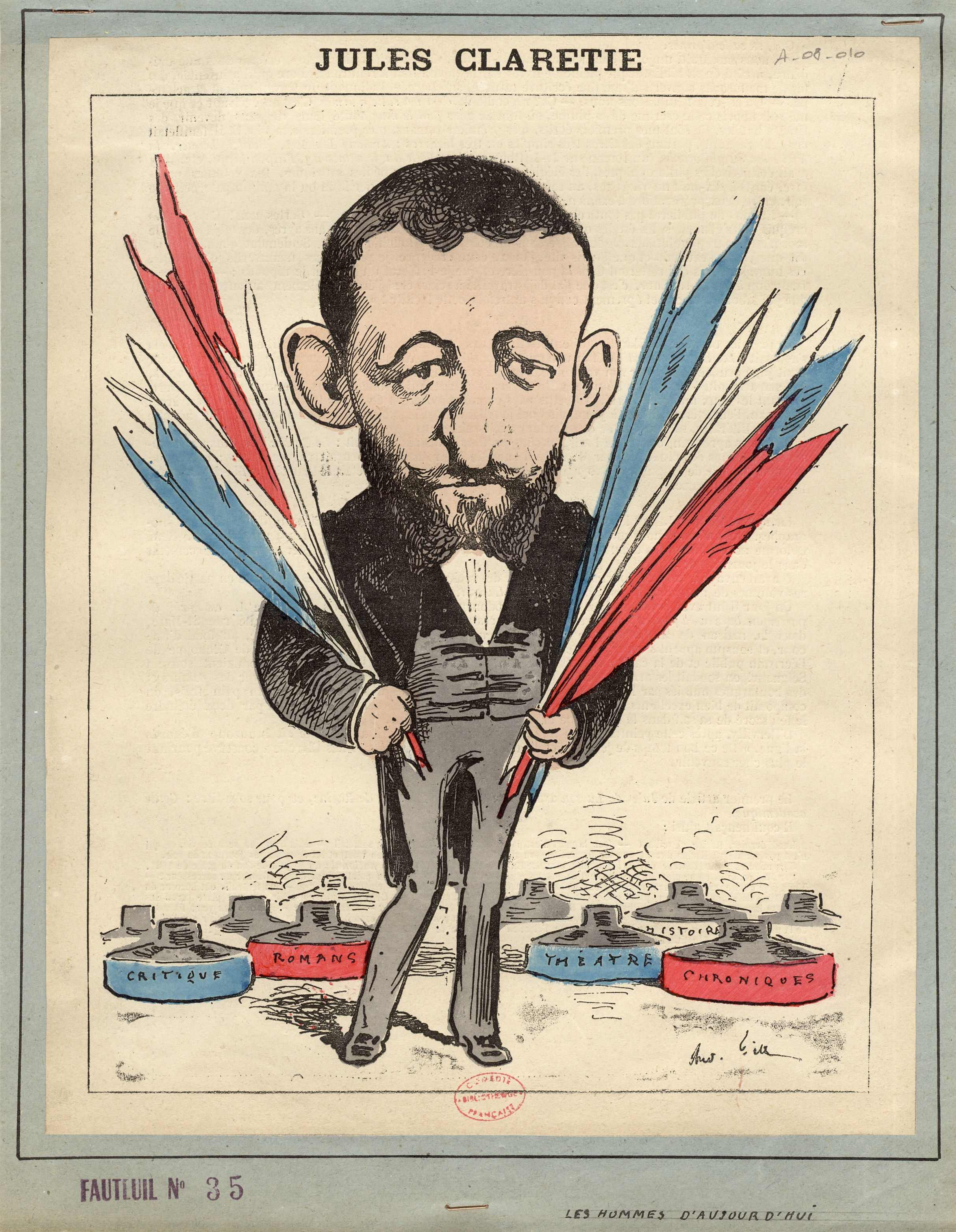 12-jules-claretie-caricature-par-gill-dans-les-hommes-daujourdhui